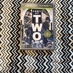 Army Of Two Xbox 360 $15