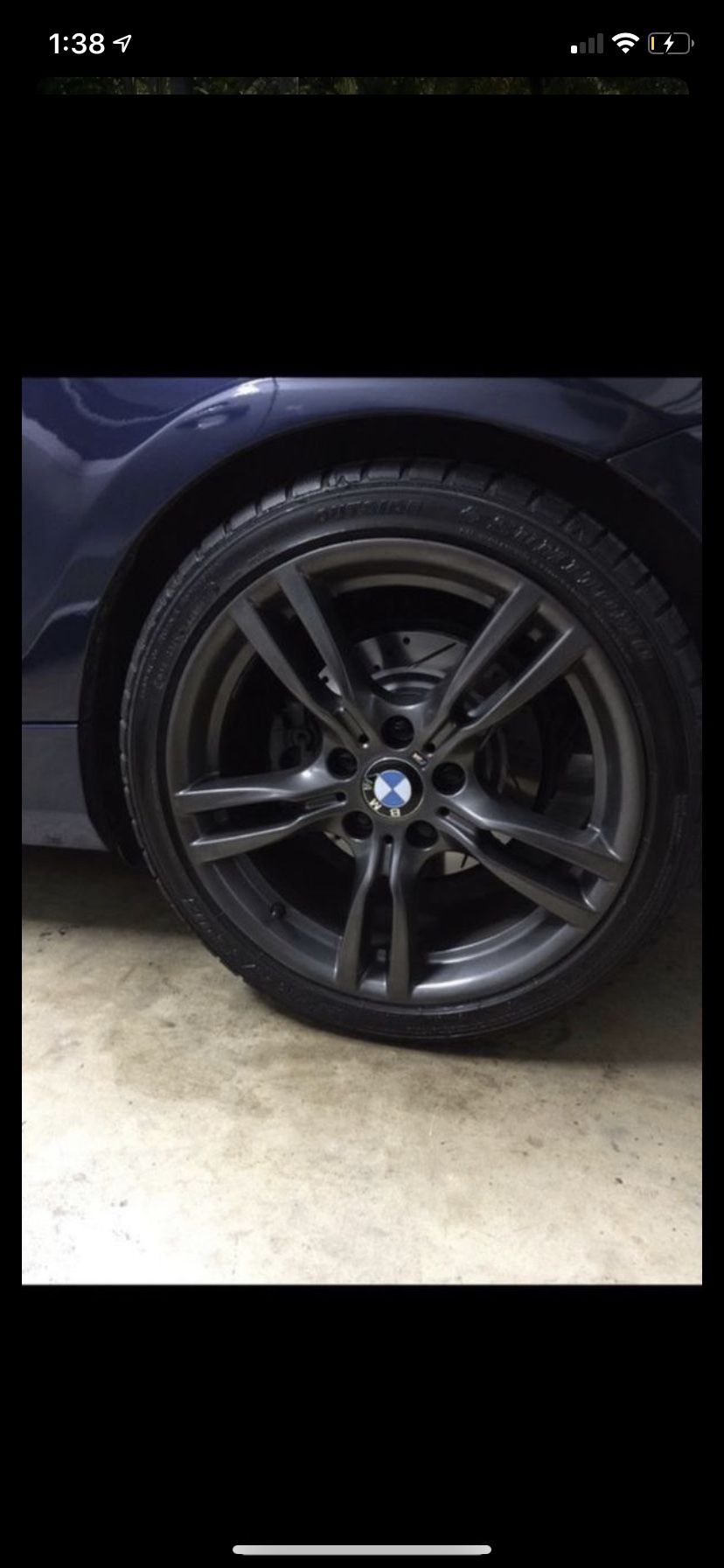 BMW 18inch factory M sport wheels gunmetal