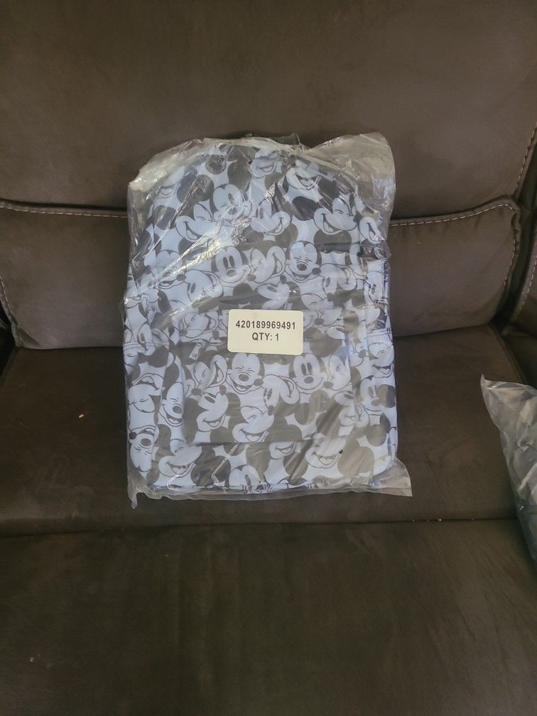 Disney Mickey Mouse Full Size Backpack Blue Black