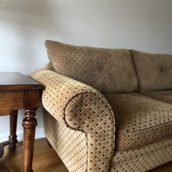 Sofa - Olive Green And Copper