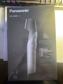 New Panasonic Body Groomer  ER-GK80-S (Black) Men/Women, Wet/Dry Cordless-SEALED*