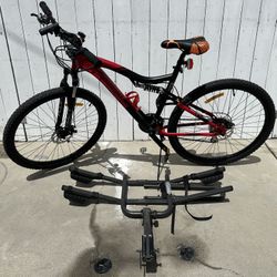Mountain Bike Iron Horse Warrior 3.2 And Bike Rack 