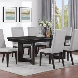 **SALE** Modern Rectangular Dining Table with a Dark Brown Wood Finish! 