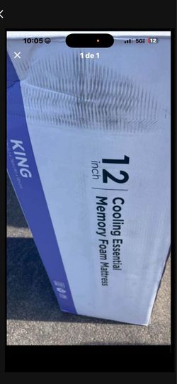 12” king memory foam mattress