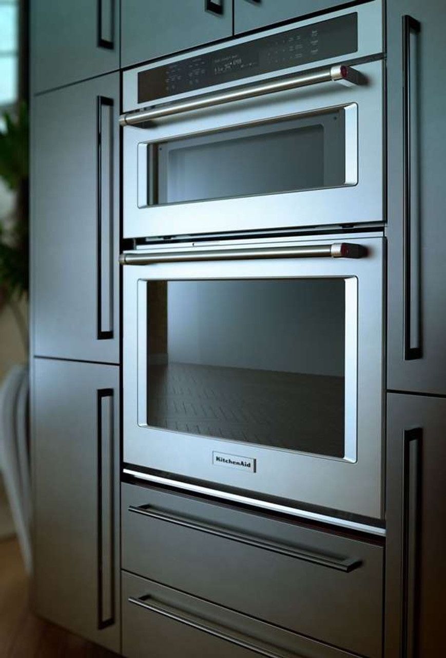 New Stainless Steel Kitchen Aid 30” Como Microwave Oven Convection