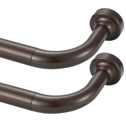 2 Pack Wrap Around Curtain Rod 