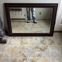 4 Ft X 3 Ft Solid Wood Mirror…