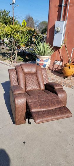 Beutiful Suede Rocker Recliner