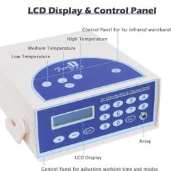 AW LCD Portable Ionic Detox Foot Bath Spa Machine with Fir Belt Manual for Home Health Beauty Tool with Carry Case