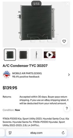 A/C Condenser TYC 30207