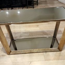  Pascal rustic Mirrored Console Table
