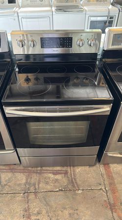 Samsung Glass Top Stove Stainless Steel With Slide in
