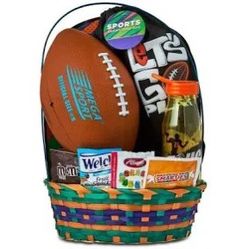 Megatoys Football with Bag Easter Basket Gift Set And Jacques Torre Chocolate Sitting Easter Bunny Gift...