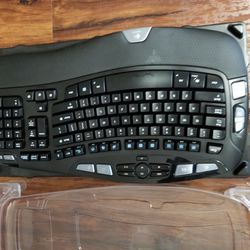 New Logitech Wireless Keyboard. Wave Ergonomic keyboard . New. Never  Used 