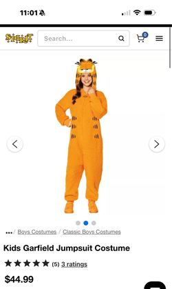 GARFIELD COSTUME ONESIE