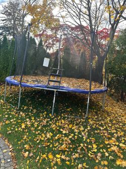 Outdoor 14 foot trampoline 