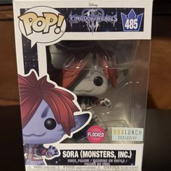 Funko Pop! Sora Monsters Inc. Flocked #485 Box Lunch Exclusive Kingdom Hearts 3