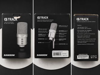 Samson G-Track USB Studio Condenser Microphone – Complete in Original Box