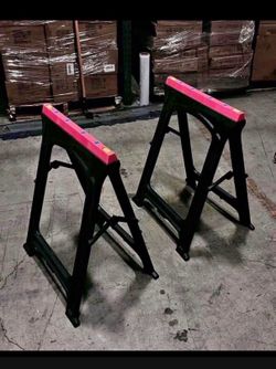 New 1 Pair Foldable Sawhorses 700 lb Weight Capacity Saw horse