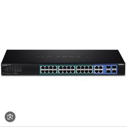 TRENDnet TPE-2840WS 28-Port Gigabit Web Smart PoE+ Switch, 56Gbps