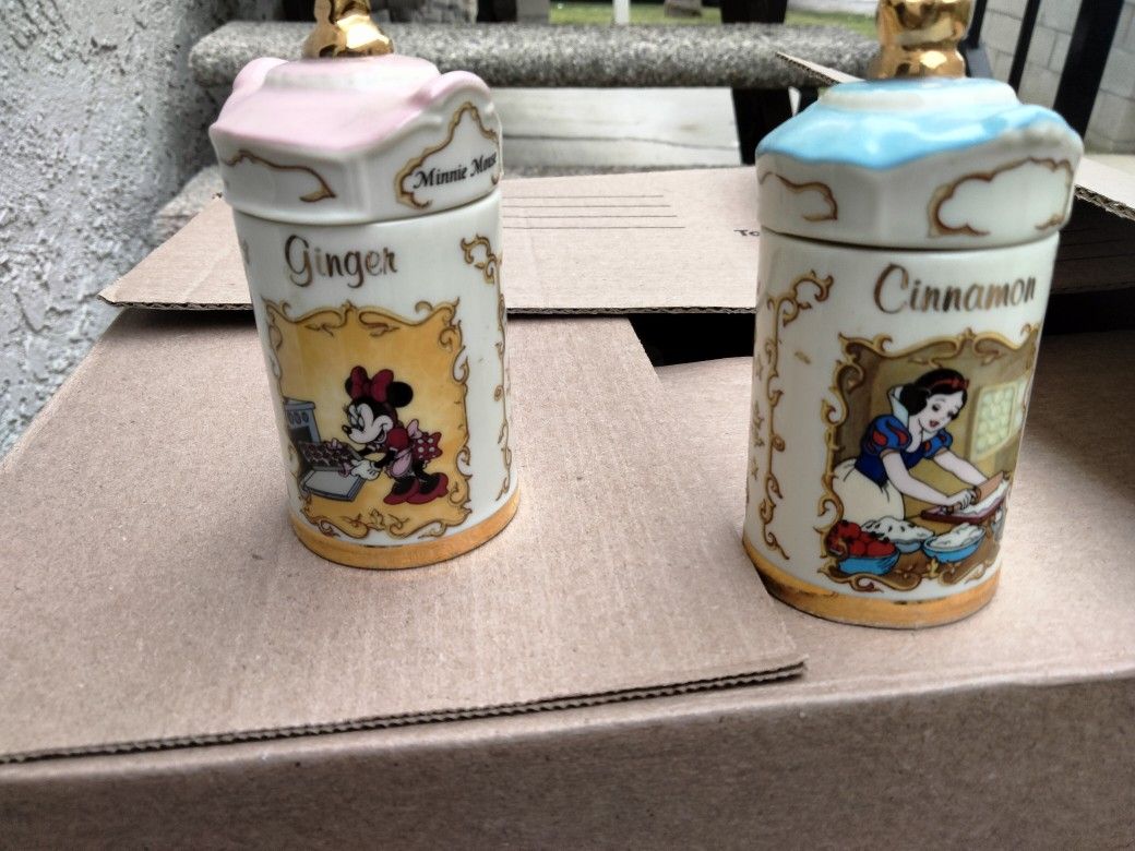 Disney Collectibles Spice Jars