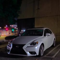 Carbon Fiber Front Bumper Lip Spoiler 86.6" side For Lexus IS Series 