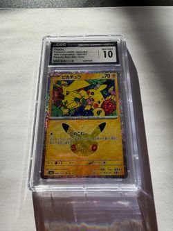Pikachu Holo CGC 10 Japanese 30th Celebration 042/103