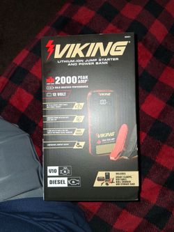 Viking lithium jump starter and power bank