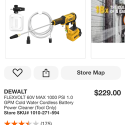 Brand New DeWalt FLEXVOLT 60V Power Cleaner – Tool Only