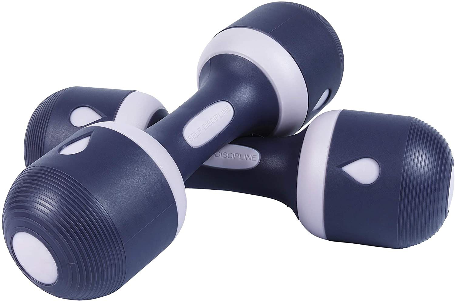 Nice C Adjustable Dumbbell Weight Pair, 5-in-1 Weight Options, Non-Slip Neoprene Hand, All-Purpose, Home, Gym, Office 5 Lbs pair and 11 Lbs pair