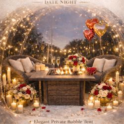 Valentine's Bubble Tent Romantic Date Experience 💕