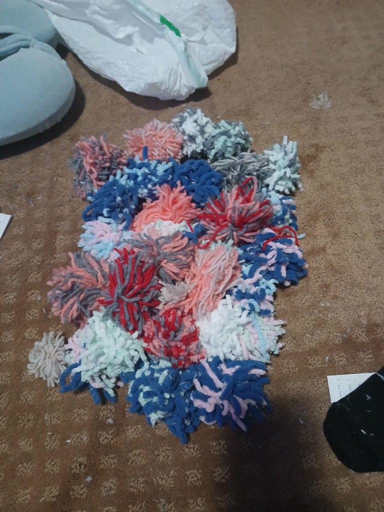 Handmade Yarn Pom Poms