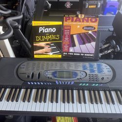 Casio Keyboard Includes Stand And Books