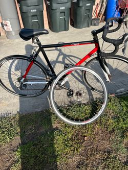 Capri Road Bike + Extra Wheel/Tire – Red & Black