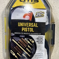 OTIS Universal Pistol Cleaning Kit – 30+ Piece Breech-to-Muzzle Set (New)