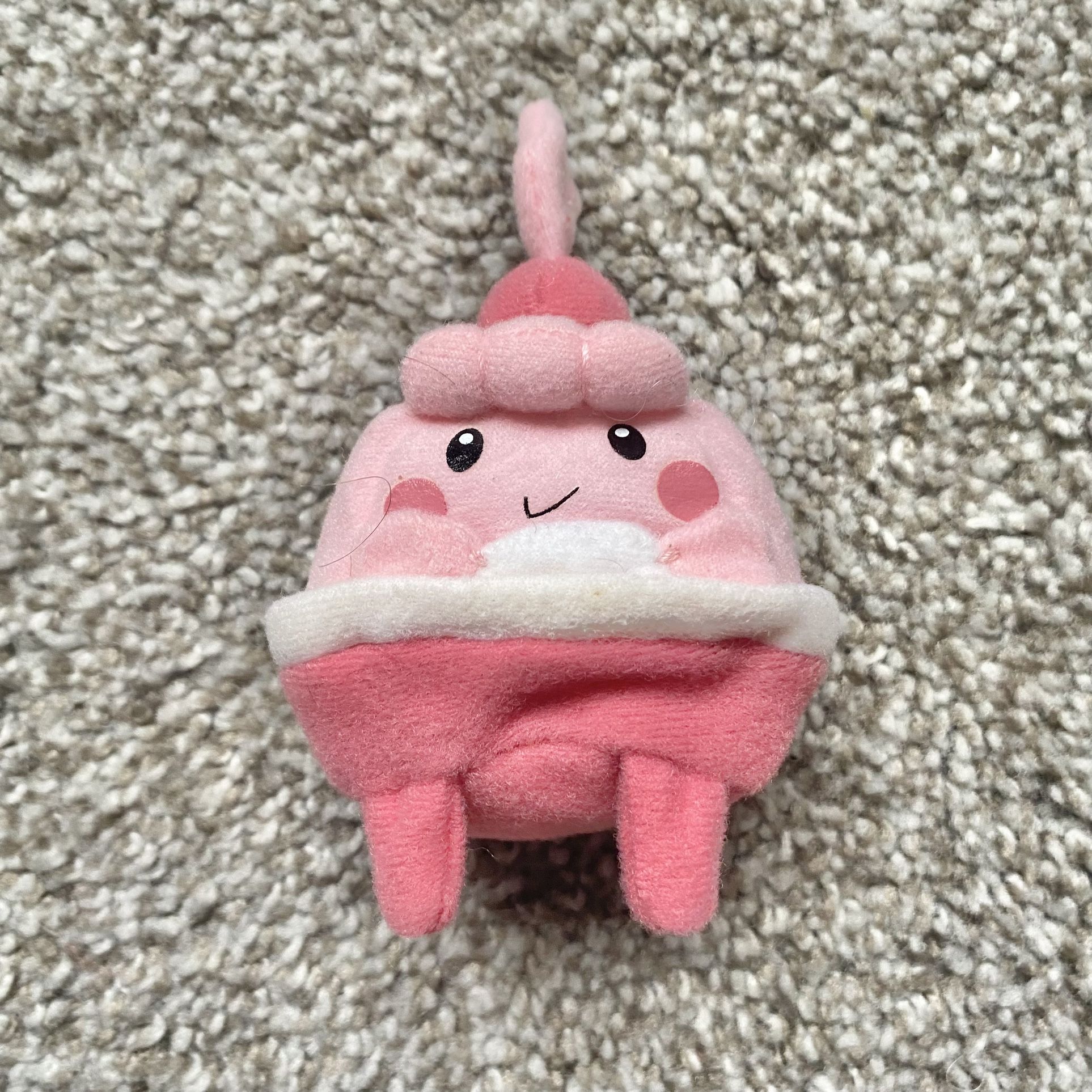 Pokémon Happiny Mini Poke Ball Throw Plush Figure Toy JAKKS Diamond and Pearl
