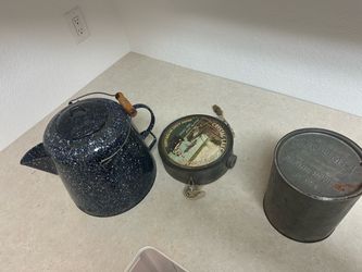 Vintage Pot and Canteen