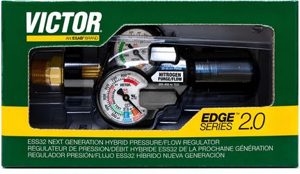 NEW Victor EDGE Series 2.0 ESS32 Nitrogen Purge/Flow Regulator – ESAB – Sealed