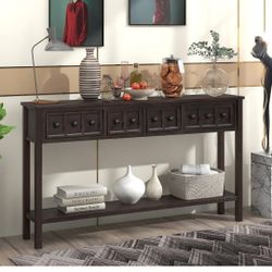 60inch Console Table In Espresso 89$