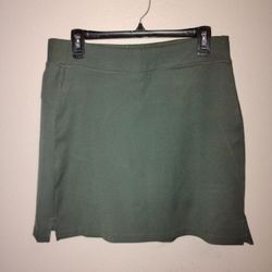 32 Degrees Cool Womens Green Activewear Pull On A- Line Skort 