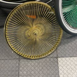 20”26” 144 Spokes Gold Wheels Kooldesign Bike Show Special 