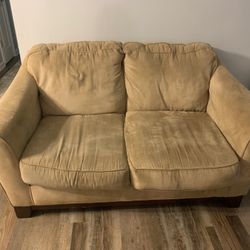 Tan Loveseat 