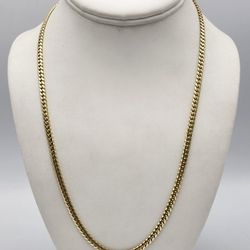 14kt Yellow Gold Cuban Link Chain 20.5" 24.8G