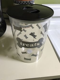 Dog treat container