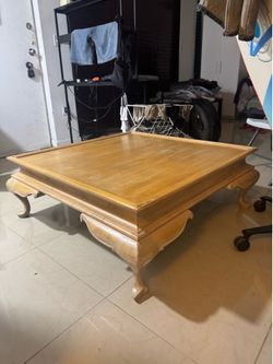 Real wood table