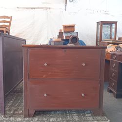 Two Drawers File Cabinet,  Storage Cabinet, Marble Top $ 125 Obo!