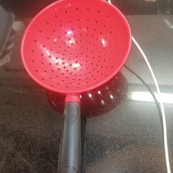 Red Colander with Handle