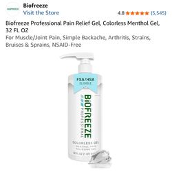 BIOFREEZE PAIN RELIEF GEL