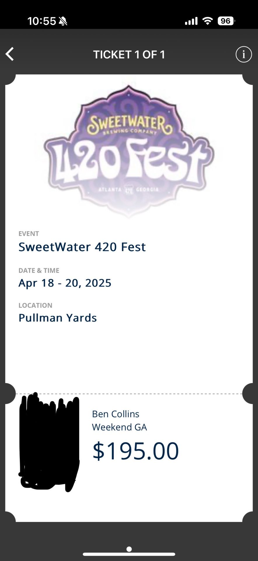 Sweetwater 420 Music Festival - Weekend Ticket- 4/18-4/20