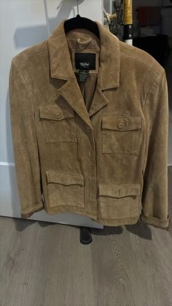 Medium Tan Leather Jacket Never Used 